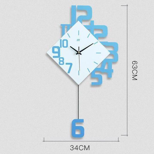 Modern wall clock styled for home decor