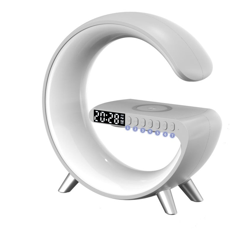 Multifunction bedside lamp with phone charging area