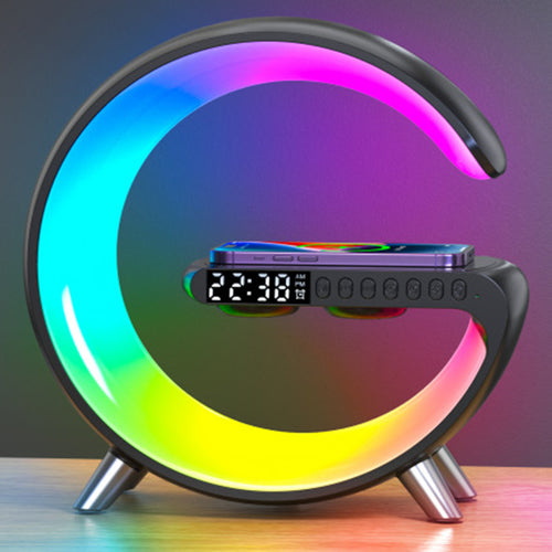 3-in-1 bedside lamp with Bluetooth speaker and wireless charger